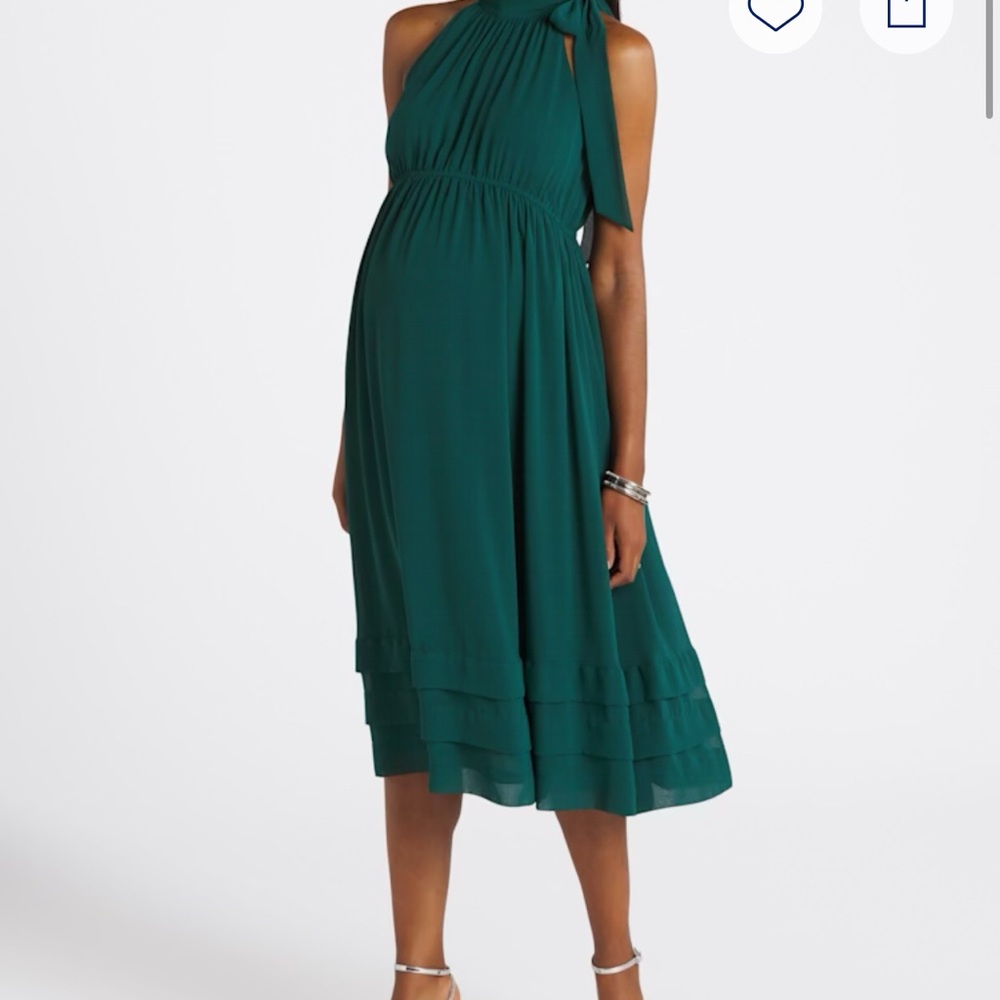 NWT Daniel Rainn Maternity Fern Halter Neck Dress from Stitch Fix